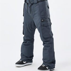 NWT Dope Iconic Snowboard Pants Men Metal Blue